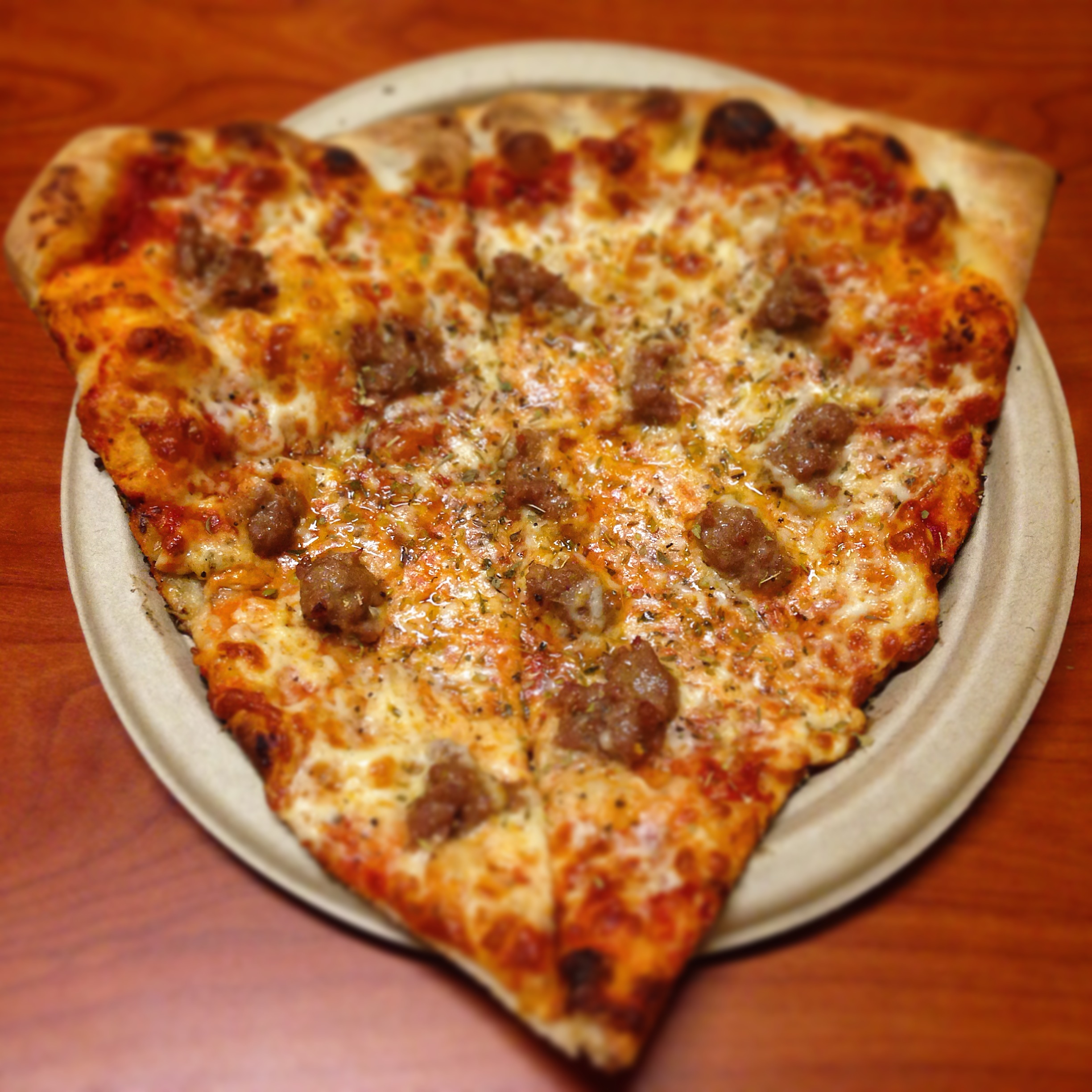 The sausage slice in all its glory.  This is what you should order.  Vegetarians, try the Deja Vu slice or Pesto Delight.  